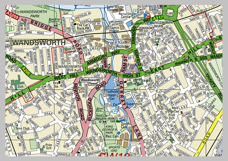 Wandsworth London Borough Map