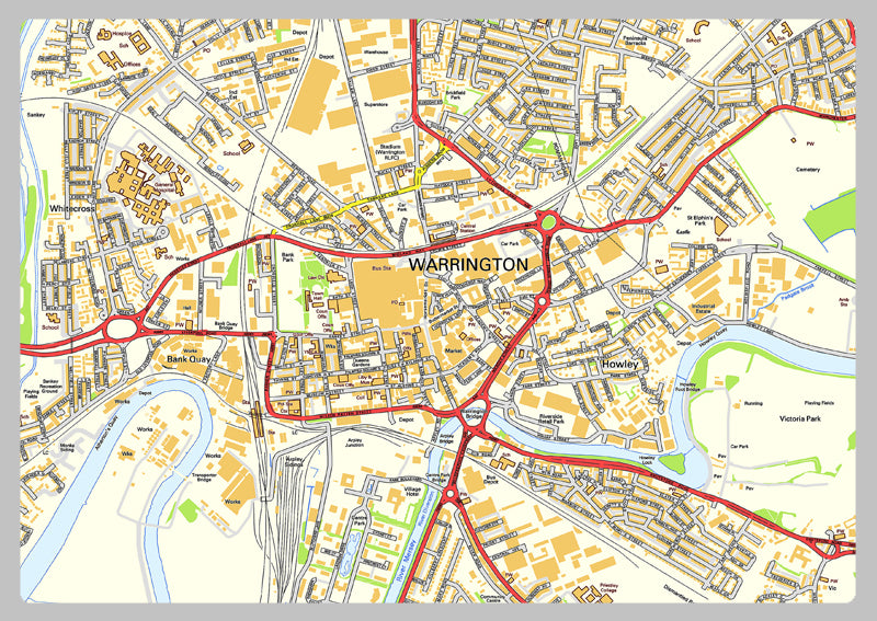 Warrington Street Map