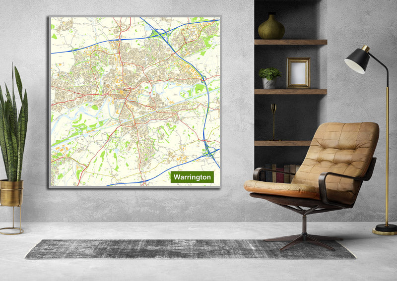 Warrington Street Map