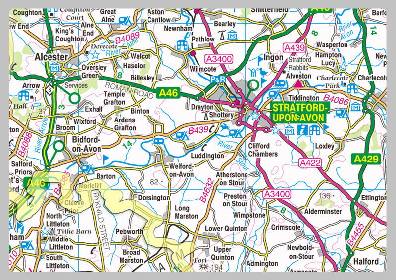 Warwickshire County Map