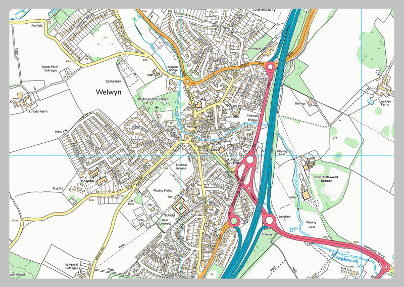 Welwyn Garden City Street Map