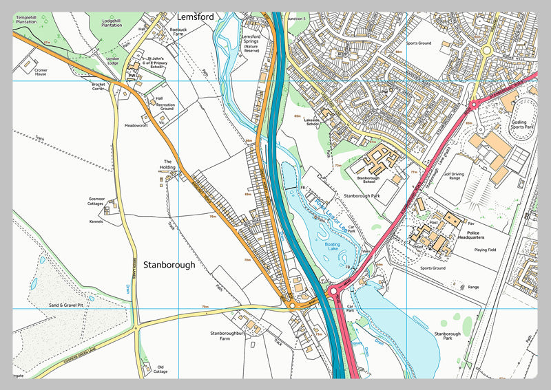 Welwyn Garden City Street Map