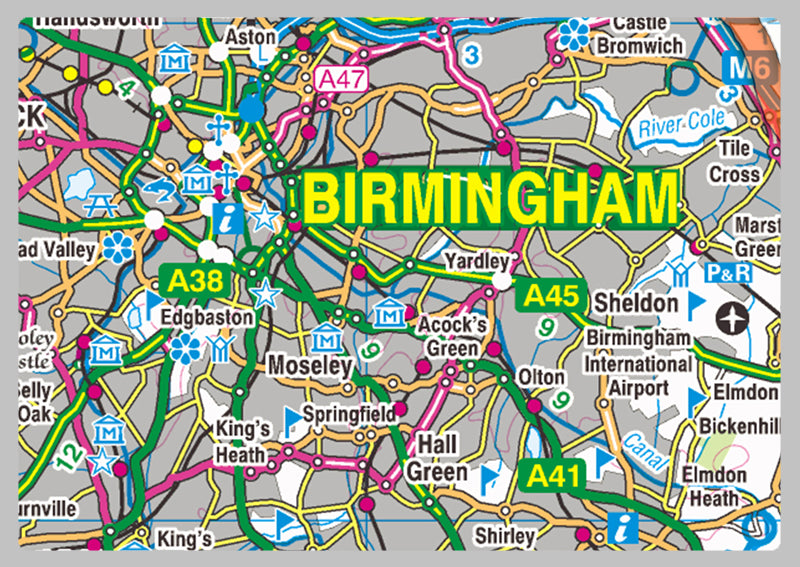 West Midlands County Map– I Love Maps