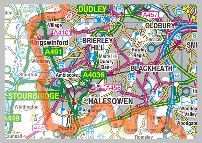 West Midlands County Map– I Love Maps