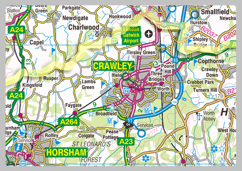West Sussex County Map