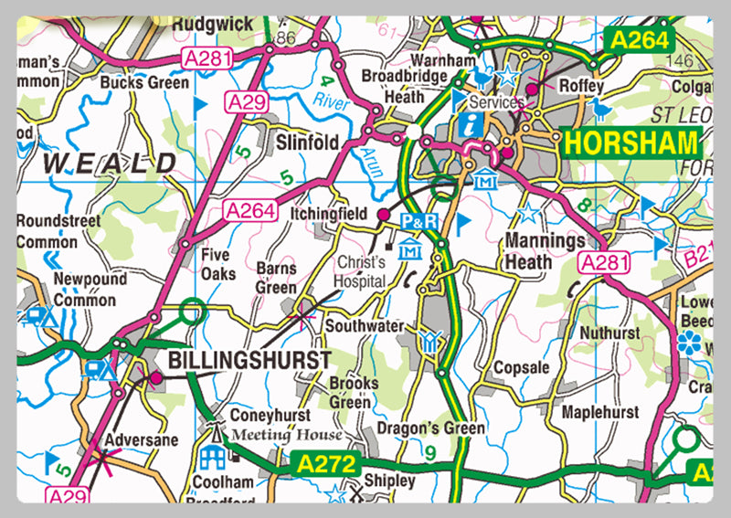 West Sussex County Map