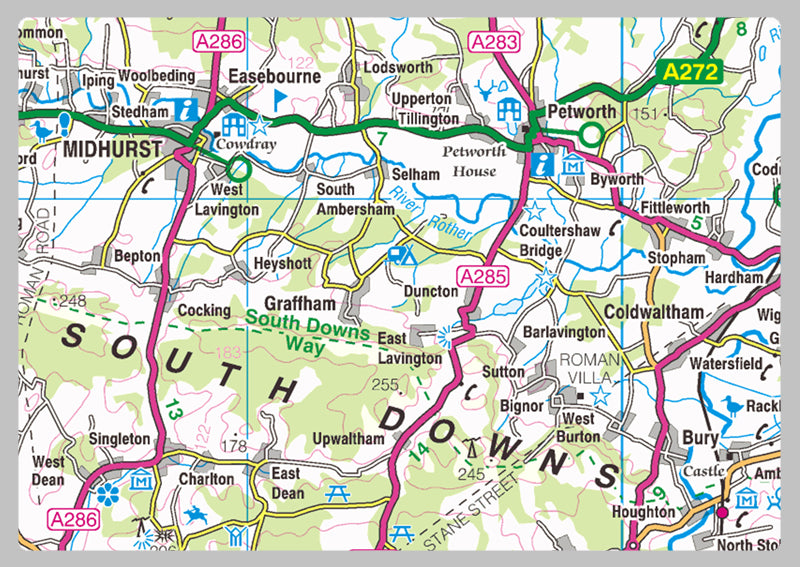West Sussex County Map