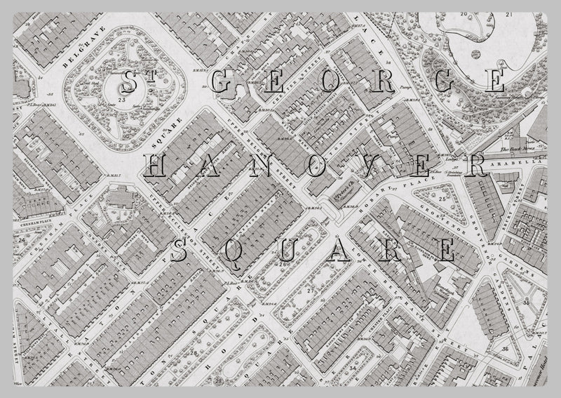 London 1872 Ordnance Survey Map - Sheet XLIII - Westminster