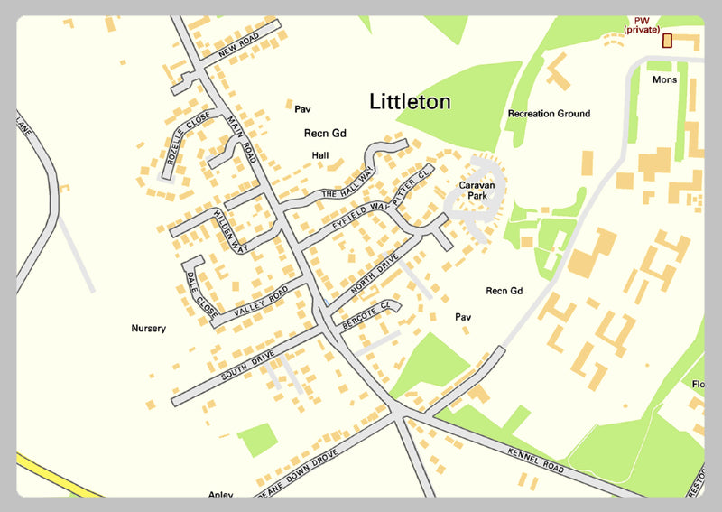 Winchester Street Map