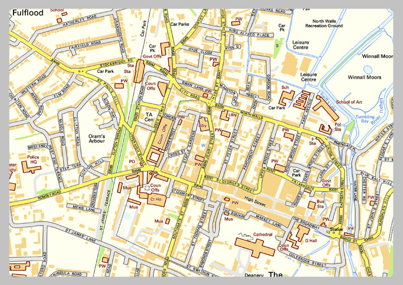 Winchester Street Map