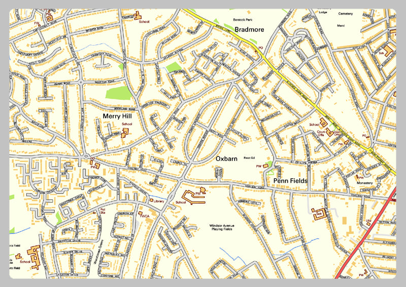 Wolverhampton Street Map