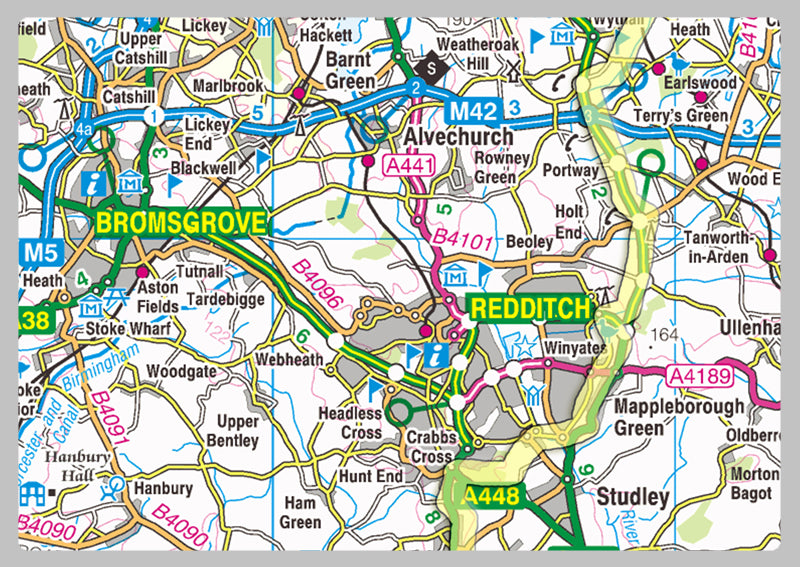 Worcestershire County Map