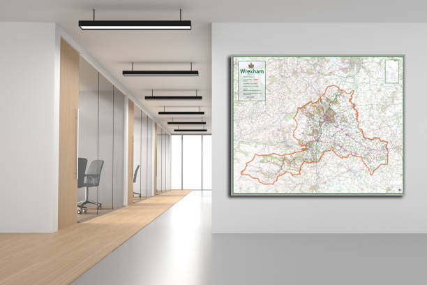 Wrexham County Map