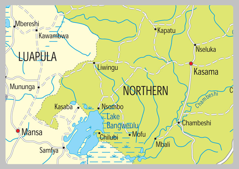Zambia Political Map