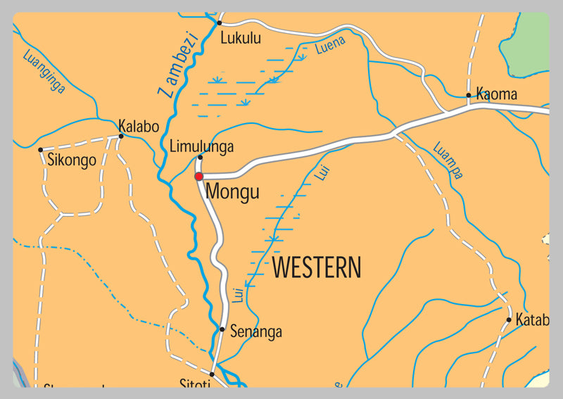 Zambia Political Map