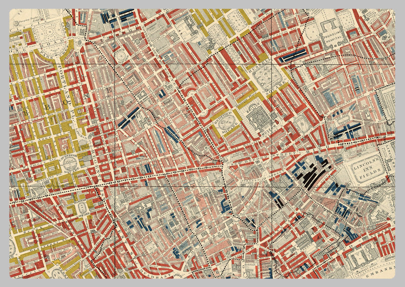 1889 - Charles Booth's London Poverty Map - North-West Sheet