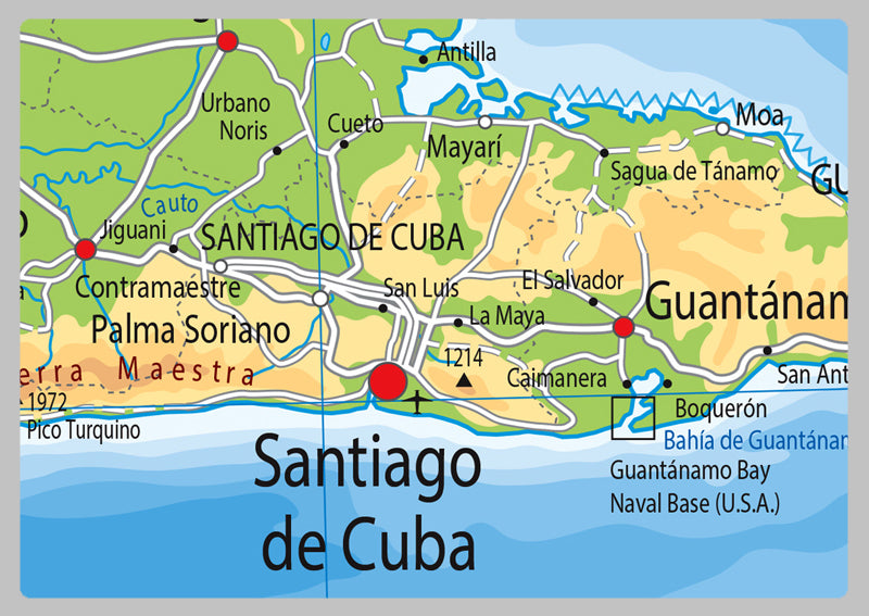 Illustrated Map of Cuba