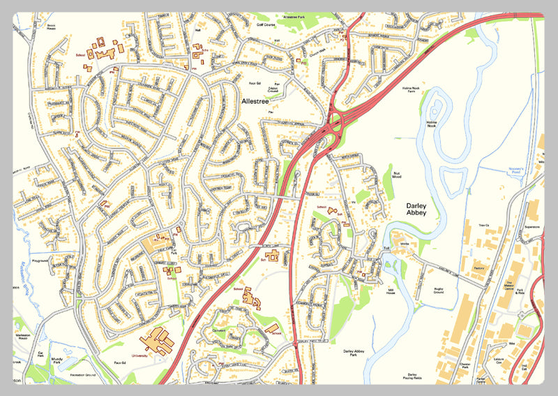 Derby Street Map