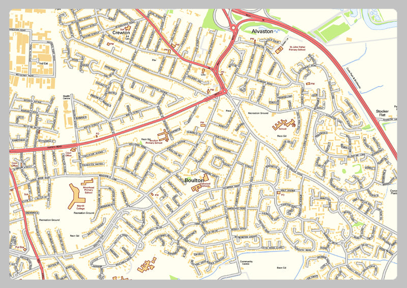 Derby Street Map