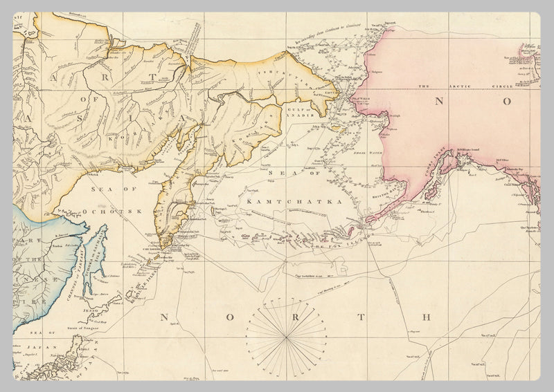 1768 - World Map by James Cook