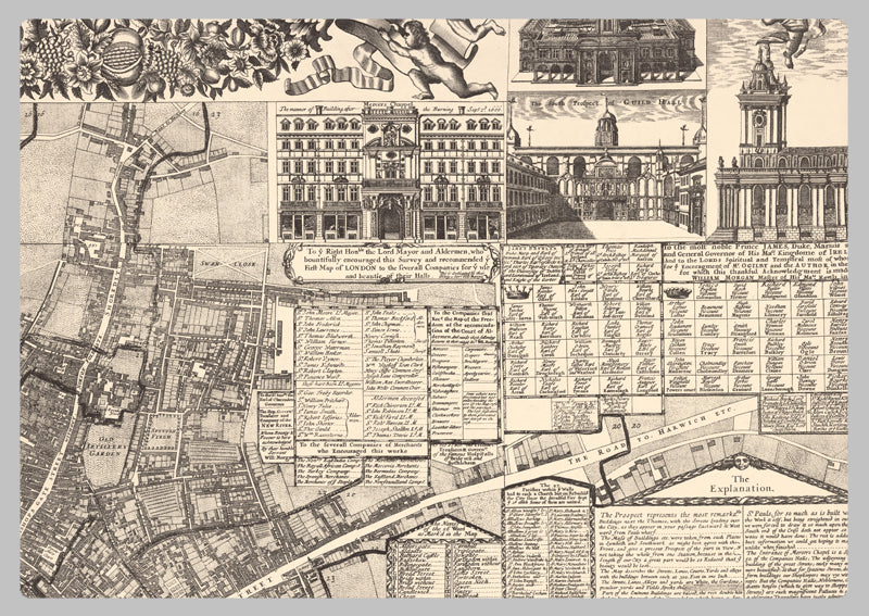 1682 - Morgan's Map of the Whole of London