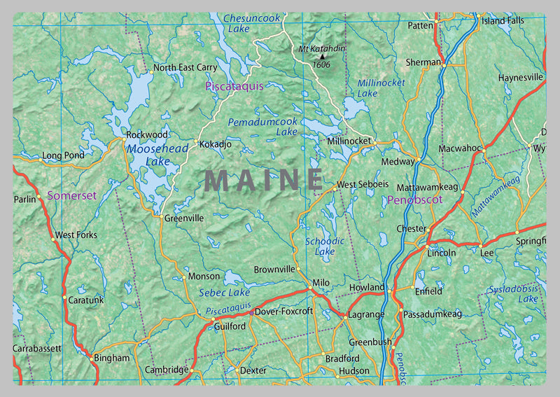 New England Physical Map I Love Maps Newengland2 1024x1024 