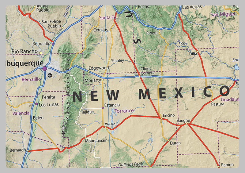 New Mexico State Map