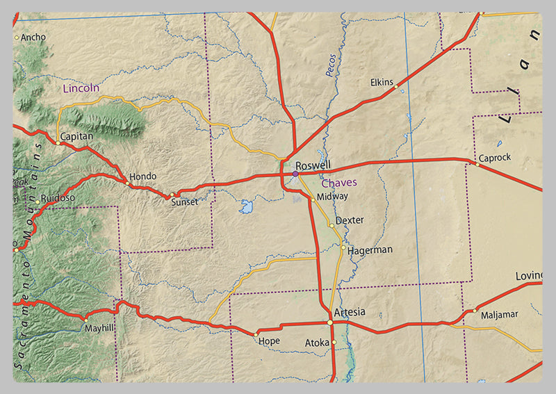 New Mexico State Map