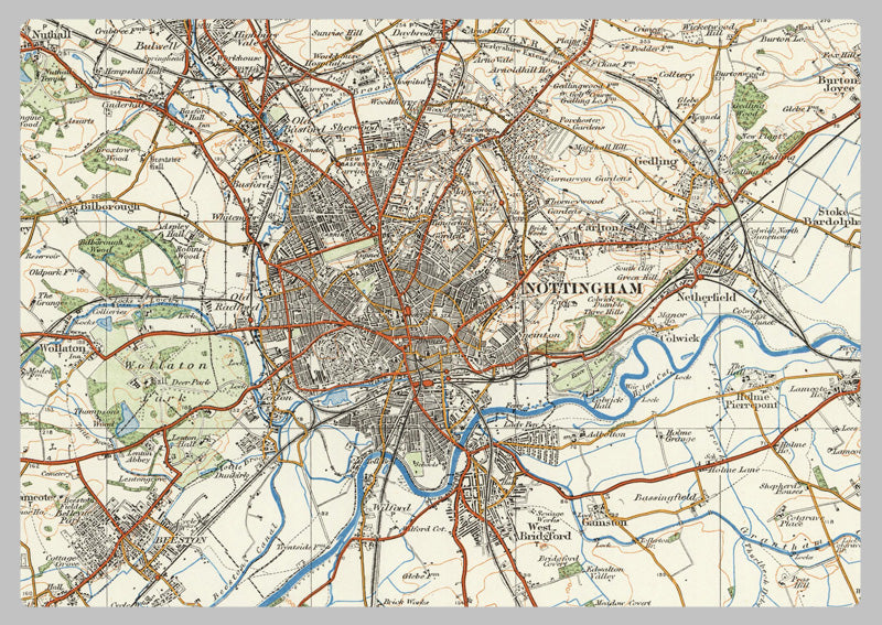 1920 Collection - Nottingham Ordnance Survey Map
