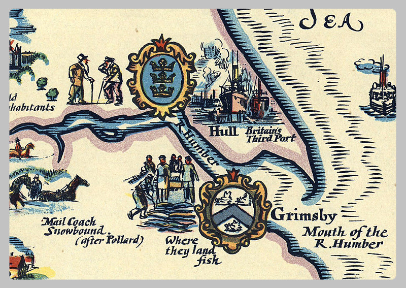 1930 - Pratts High Test Map of the Great North Road