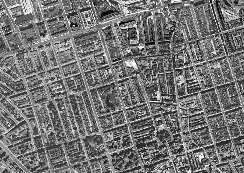 Post-War 1947 London Aerial Map - The West End