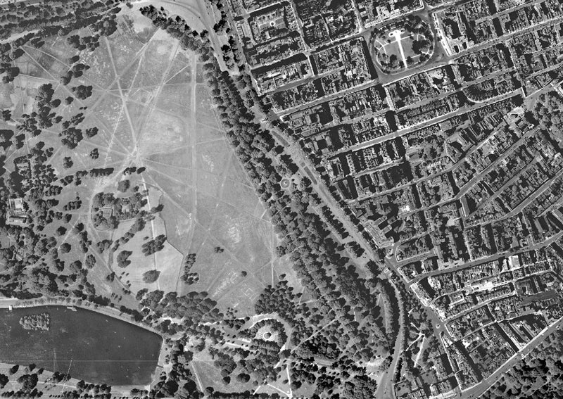 Post-War 1947 London Aerial Map - The West End