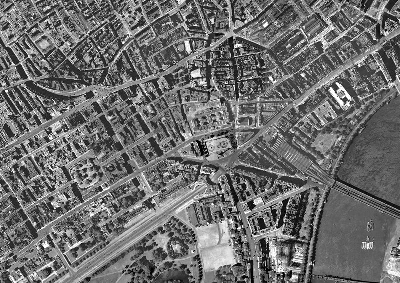 Post-War 1947 London Aerial Map - The West End