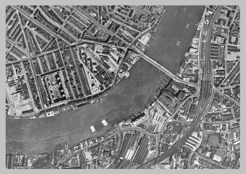 1947 Post-War London Aerial Map - Belgravia
