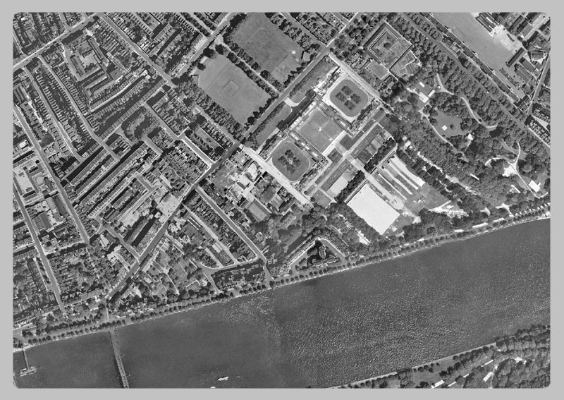 1947 Post-War London Aerial Map - Belgravia
