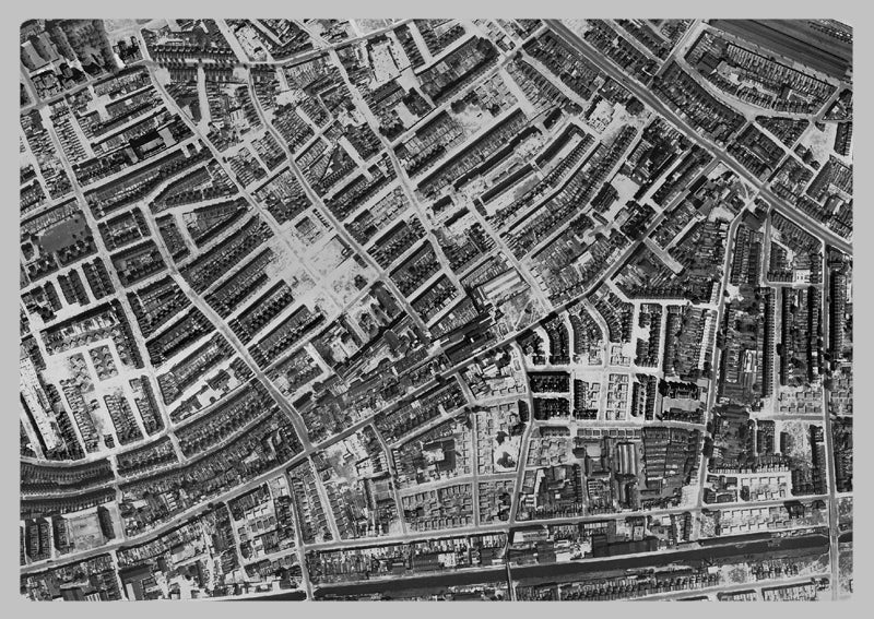 1947 Post-War London Aerial Map - Lambeth