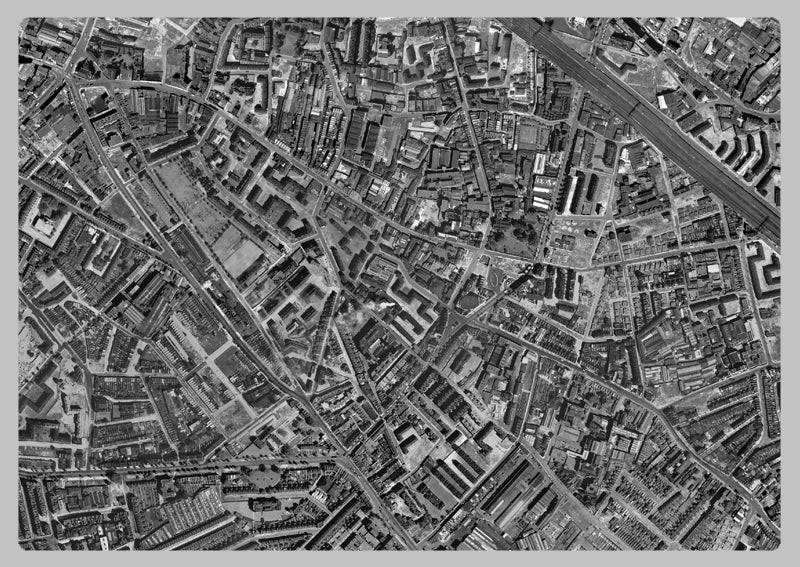 1947 Post-War London Aerial Map - Lambeth