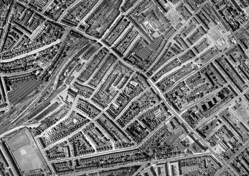 Post-War 1947 London Aerial Map - Tufnell Park