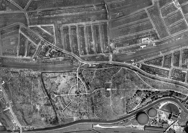 Post-War 1947 London Aerial Map - Harlesden