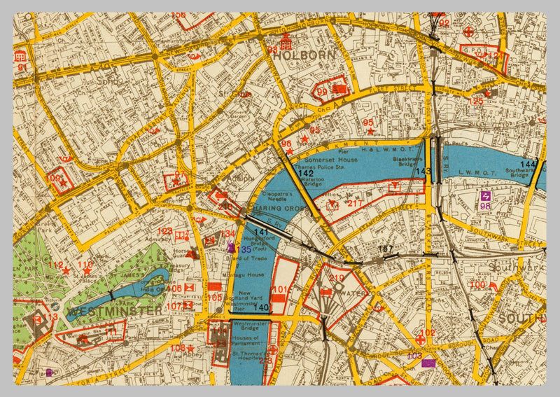 1941 German North West London Military Map