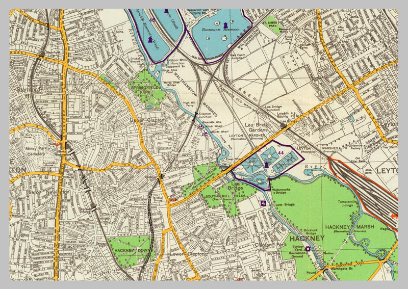 1941 German North London Military Map