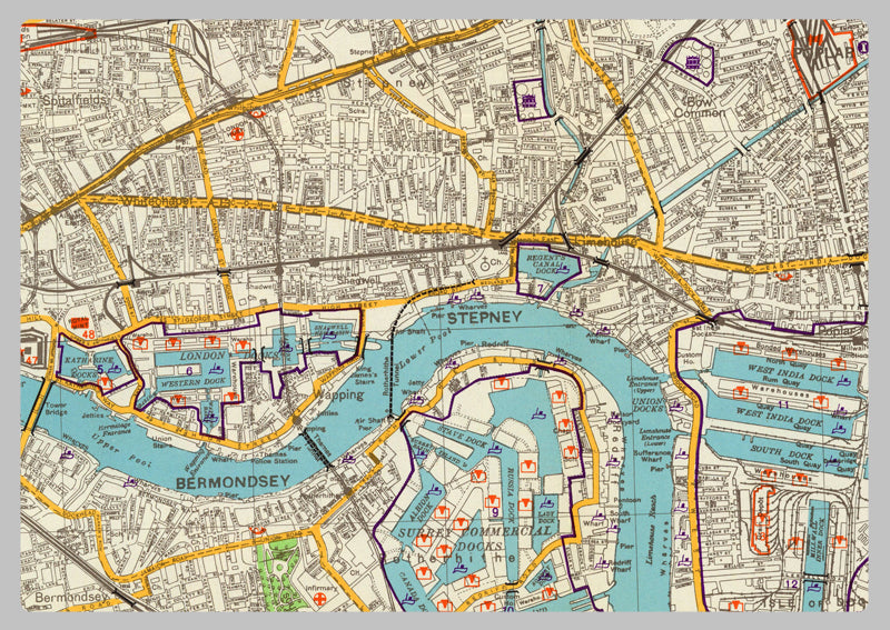 1941 German North London Military Map