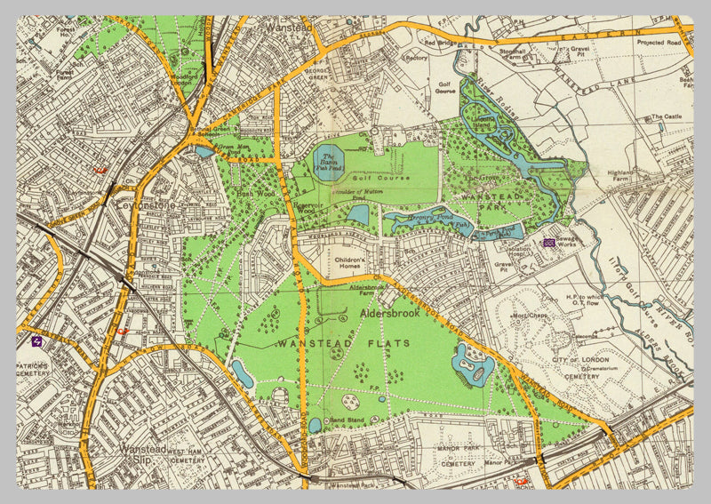 1941 German North London Military Map