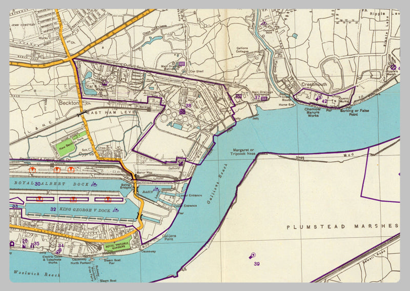 1941 German North London Military Map