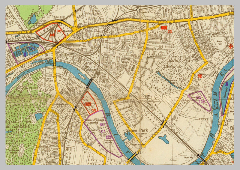 1941 German South West London Military Map