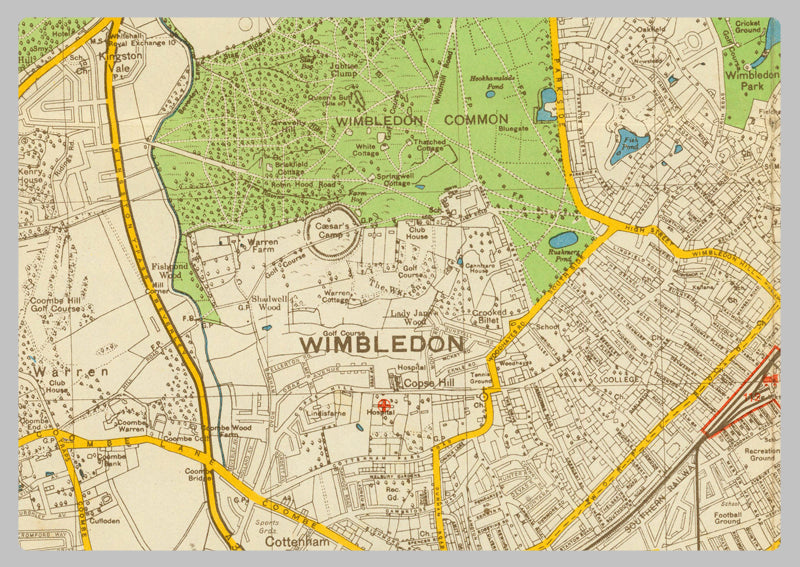 1941 German South West London Military Map