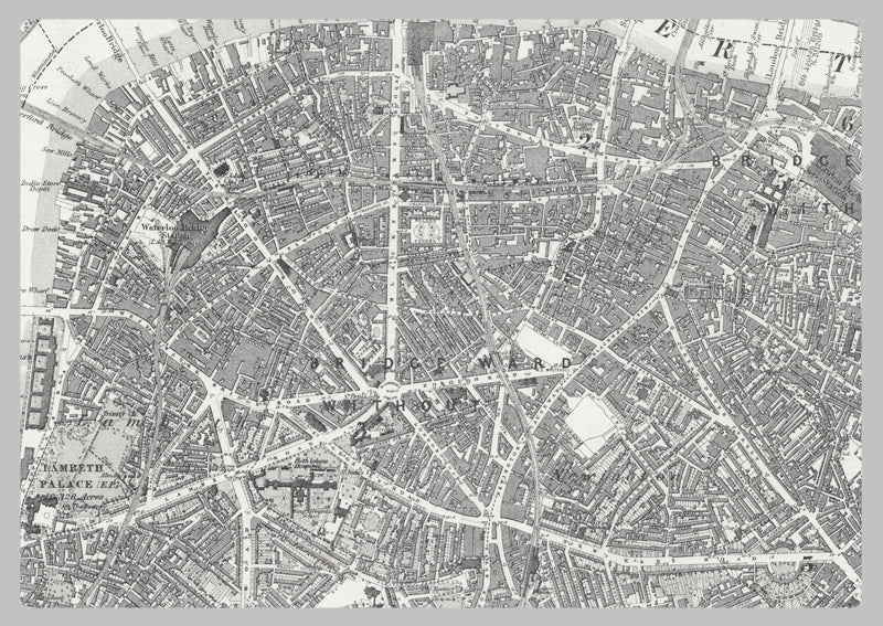 1872 Ordnance Survey Map of Southwest London