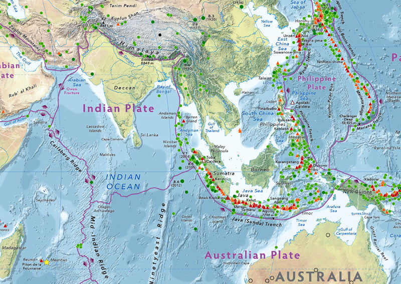 World Tectonics and Structures Map