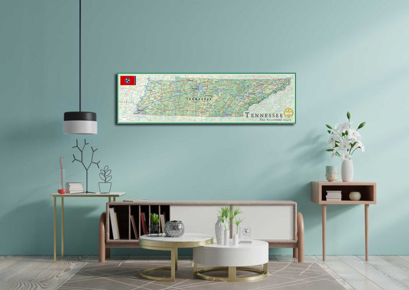 Tennessee Physical State Map
