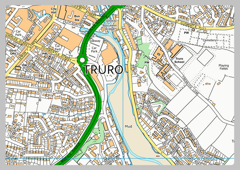 Truro Street Map